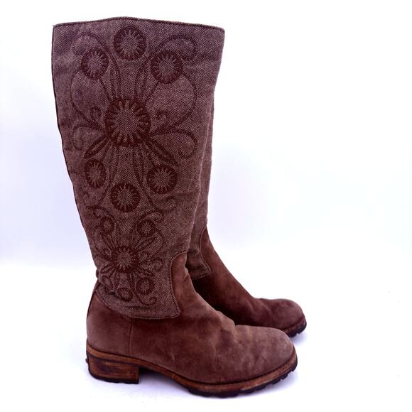 UGG Shoes - UGG Women's Brown Leather Ryder Tall Boots Size 6.5